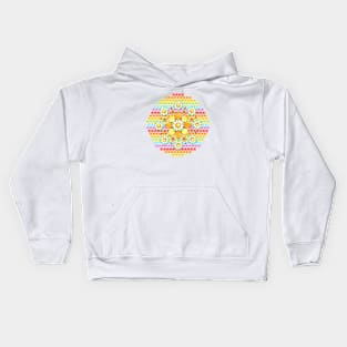 Candy Rainbow Daisy Kids Hoodie